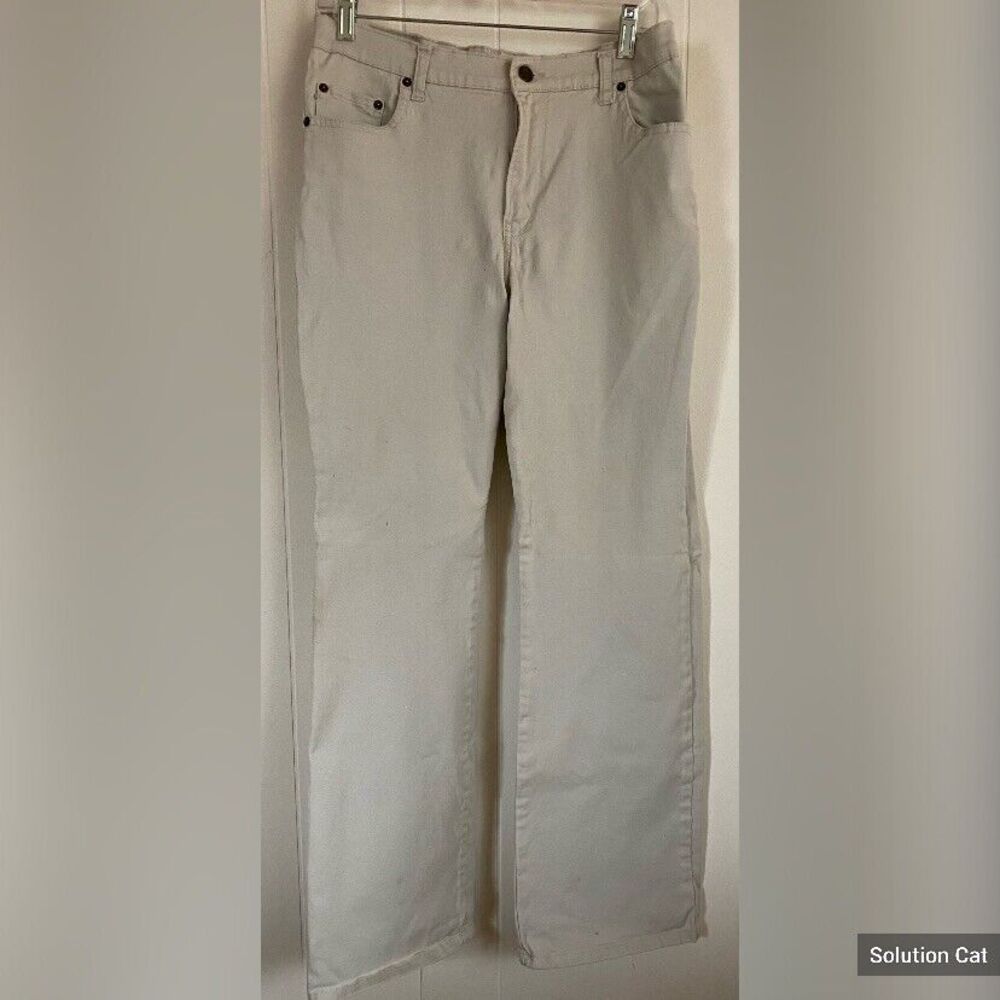 Jordache Pants Women’s 14 Jeans Light Beige Boot Cut  Stretch